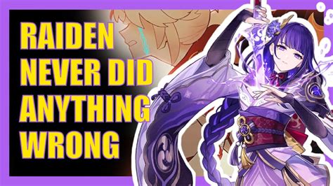 In defense of Raiden Shogun .